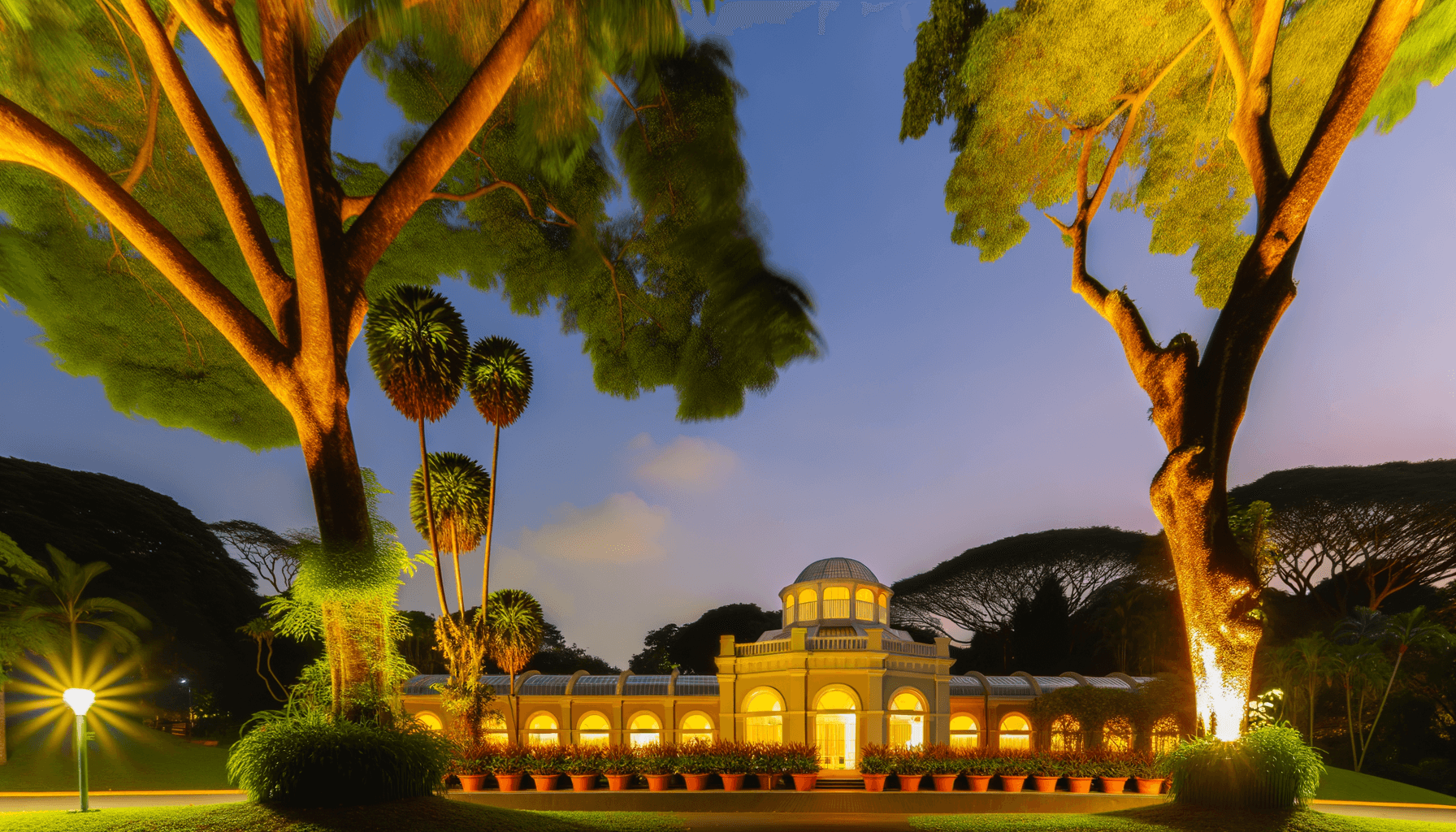 Singapore Botanic Gardens and Bukit Timah residential area